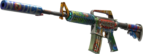Расцветка винтовки M4A1-S Imminent Danger как пример classified-уровня